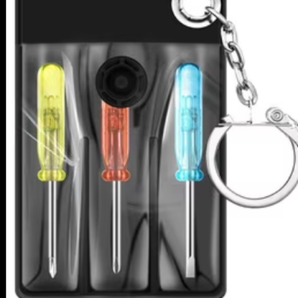 Multicolor Screwdriver Keychain Set of 3